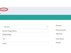 This is a list of all the tenants, clients and suppliers being managed by the organization